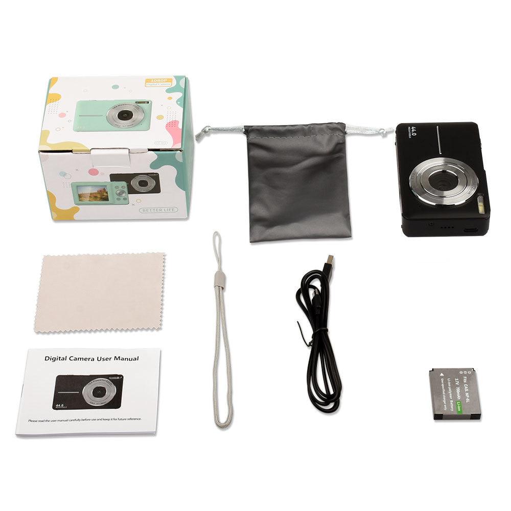 Exclusive Children's HD Digital Camera | 1080P Mini Kids Camera Toy — Black — Lifestyle View