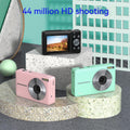 Exclusive Children's HD Digital Camera | 1080P Mini Kids Camera Toy — Black — Front View