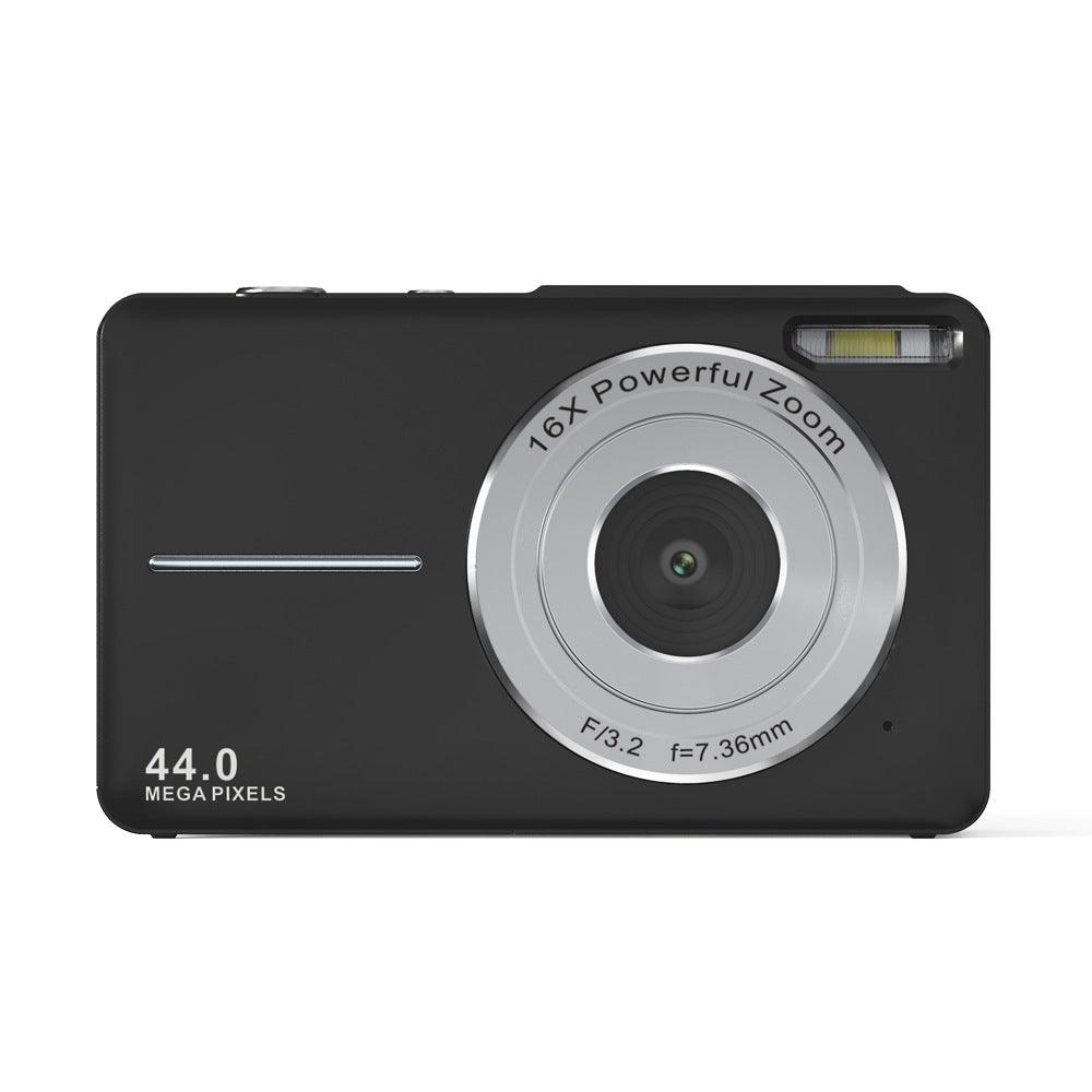 Exclusive Children's HD Digital Camera | 1080P Mini Kids Camera Toy — Black — Side View