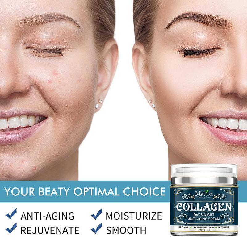Exclusive Collagen  Moisturizing Facial Cream Skin Care Products — Blue — Size 50g — Alternate View 8