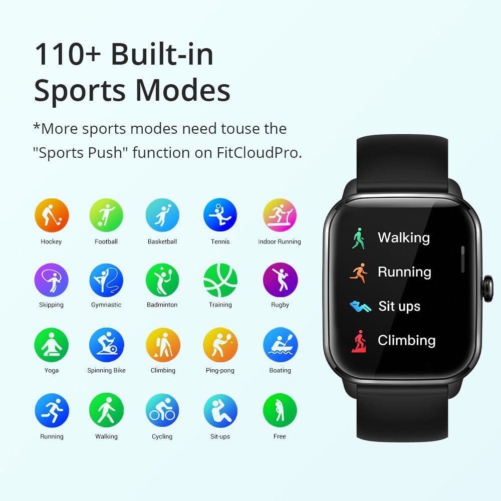 Exclusive COLMI C61 Smart Watch Sports Heart Rate Meter — Black — Alternate View 7