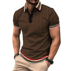 Exclusive Color Block Button Short Sleeve T-shirt Top — Yellow — Size S — Detail View