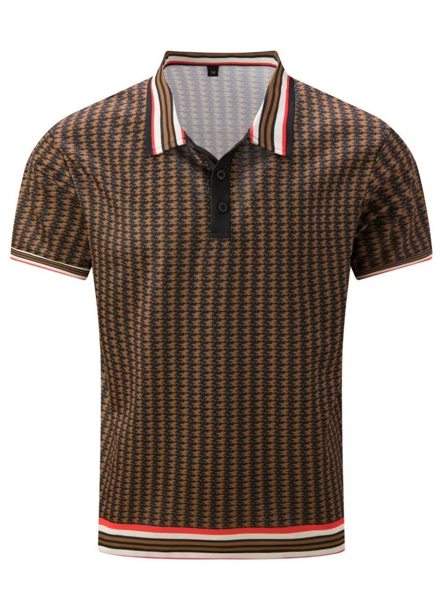 Exclusive Color Block Button Short Sleeve T-shirt Top — Yellow — Size S — Alternate View 11