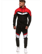 Exclusive Colorblock Hoodie Sportswear — Red — Size 3XL — Detail View