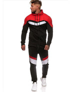 Exclusive Colorblock Hoodie Sportswear — Red — Size 3XL — Alternate View 8