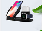 Exclusive 3-in-1 Wireless Charger — White+AU Plug — Size 1pcs — Side View