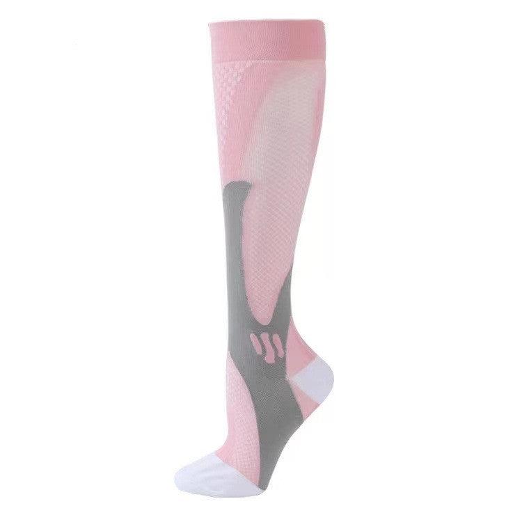 Exclusive Compression Long Tube Sports Socks | Support & Comfort — Black 3pcs — Size 2XL — Side View