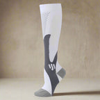 Exclusive Compression Long Tube Sports Socks | Support & Comfort — Black 3pcs — Size 2XL — Front View