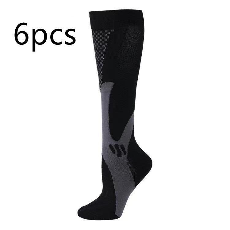 Exclusive Compression Long Tube Sports Socks | Support & Comfort — Black 3pcs — Size 2XL — Alternate View 13