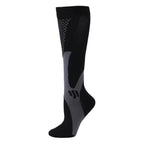 Exclusive Compression Long Tube Sports Socks | Support & Comfort — Black 3pcs — Size 2XL — Lifestyle View