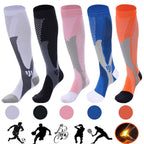 Exclusive Compression Socks For Men & Women — Pink — Size S M — Front View