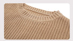 Exclusive Contrast Color Sweater Lantern Sleeve Pullover — Pink — Size S — Alternate View 11