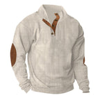 Exclusive Corduroy Casual Stand Collar Sweater — Fruit Green — Size S — Alternate View 11