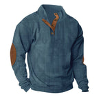 Exclusive Corduroy Casual Stand Collar Sweater — Fruit Green — Size S — Alternate View 10
