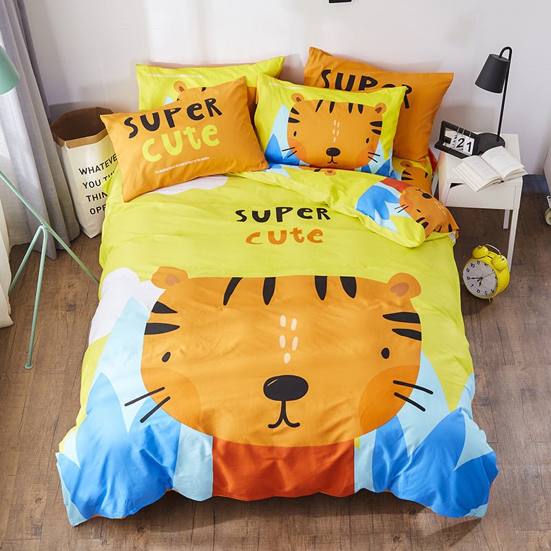 Exclusive Cotton Cartoon Bedding Set — 6 Style — Size 200x230cm — Side View
