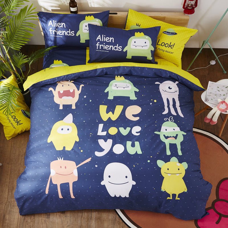 Exclusive Cotton Cartoon Bedding Set — 6 Style — Size 200x230cm — Alternate View 19