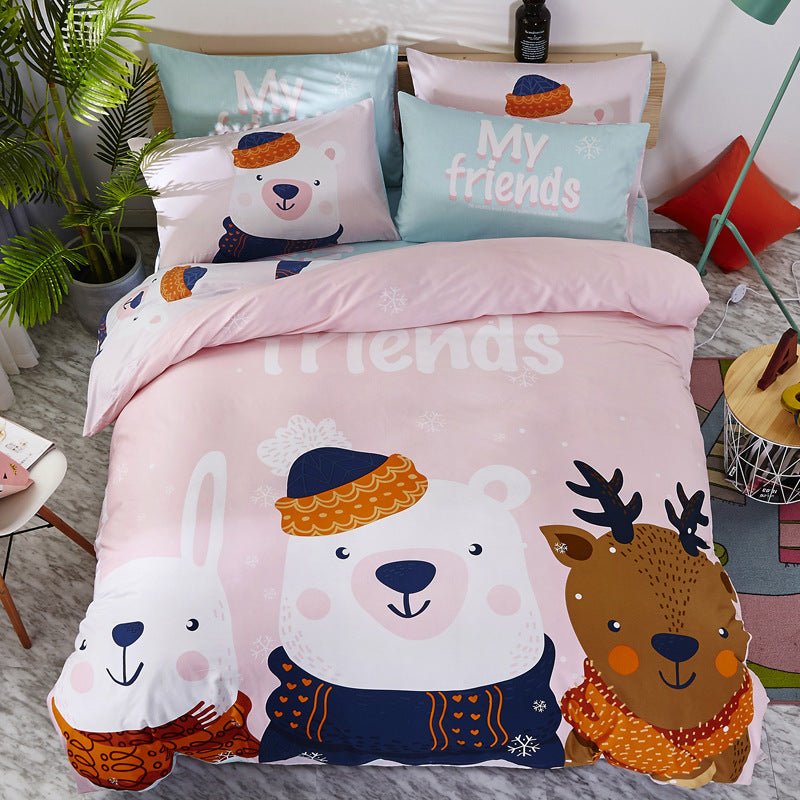 Exclusive Cotton Cartoon Bedding Set — 6 Style — Size 200x230cm — Alternate View 29