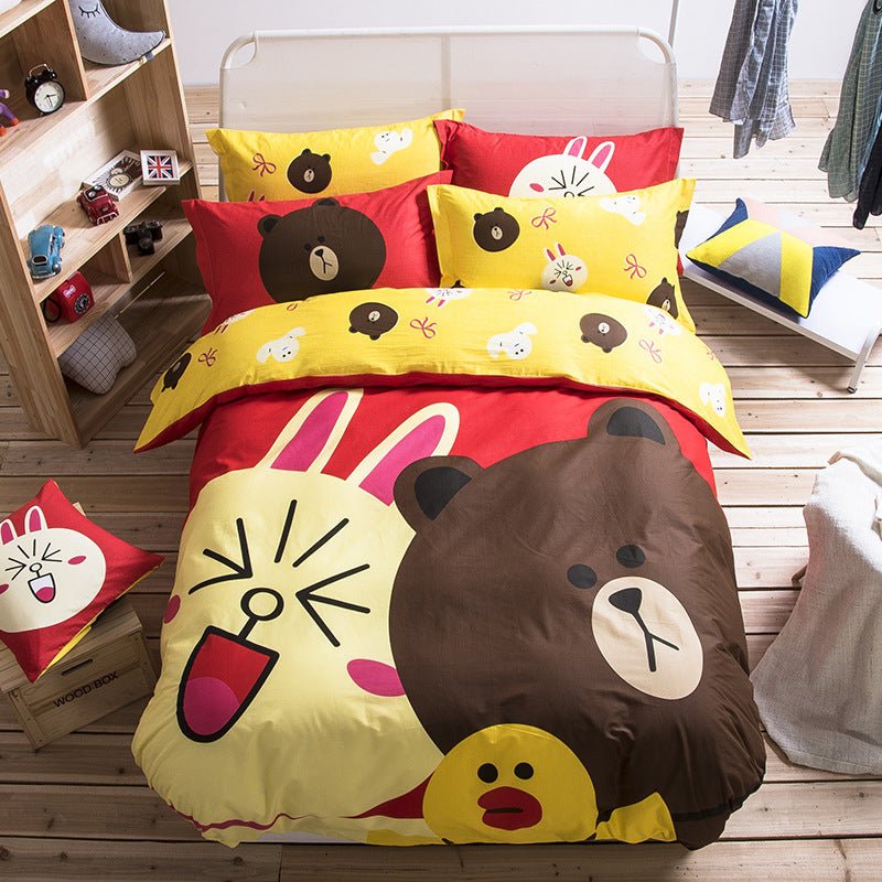Exclusive Cotton Cartoon Bedding Set — 6 Style — Size 200x230cm — Alternate View 28