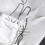 Exclusive Cotton four-piece three-piece bedding — White — Size 1.5m3pc set — Detail View