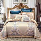Exclusive Cotton Wedding Bedding — Blue Camel — Size 1.5M — Front View