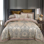 Exclusive Cotton Wedding Bedding — Blue Camel — Size 1.5M — Detail View