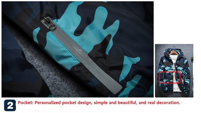 Exclusive Brand Camouflage Jackets — Black — Size 2XL — Alternate View 7