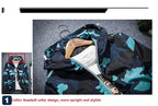 Exclusive Brand Camouflage Jackets — Black — Size 2XL — Back View