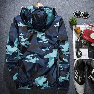 Exclusive Brand Camouflage Jackets — Black — Size 2XL — Top View