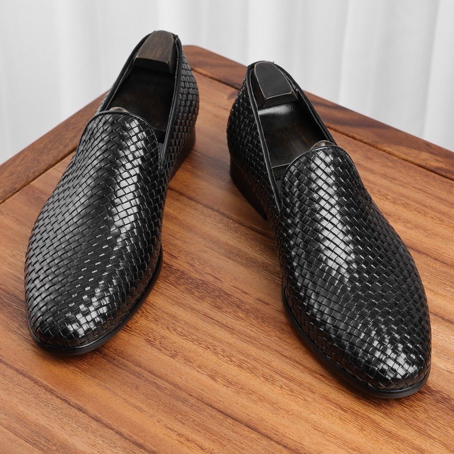 Exclusive Business Men's Shoes — Black — Size 38 — Back View