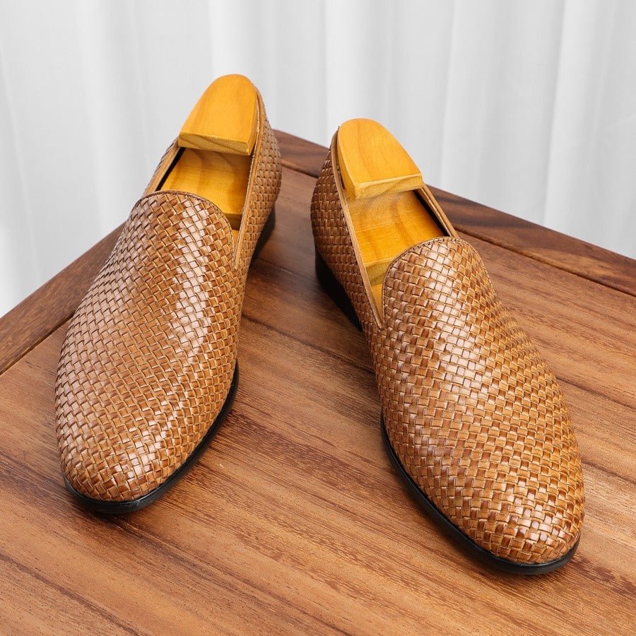 Exclusive Business Men's Shoes — Black — Size 38 — Front View