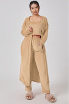 Exclusive 3 Piece Lounge Set — Camel — Size M — Alternate View 11
