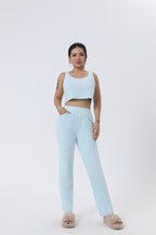 Exclusive 3 Piece Lounge Set — Camel — Size M — Top View