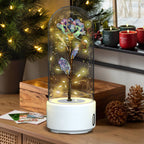 Exclusive 2-in-1 Rose LED Light & Bluetooth Speaker — Black Base Red Flower — Alternate View 10