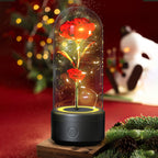 Exclusive 2-in-1 Rose LED Light & Bluetooth Speaker — Black Base Red Flower — Alternate View 7