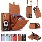Exclusive Crossbody Card Holder Phone Case Multi-function Card Holder — Black — Size 11 — Lifestyle View