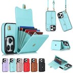 Exclusive Crossbody Card Holder Phone Case Multi-function Card Holder — Black — Size 11 — Detail View