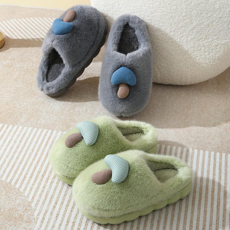 Exclusive Cute Mushroom Cotton Slippers For Women — Camel — Size 36or37 — Alternate View 22