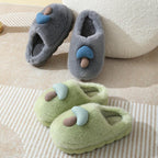 Exclusive Cute Mushroom Cotton Slippers For Women — Camel — Size 36or37 — Alternate View 22