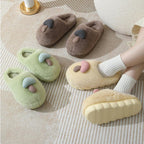 Exclusive Cute Mushroom Cotton Slippers For Women — Camel — Size 36or37 — Alternate View 19