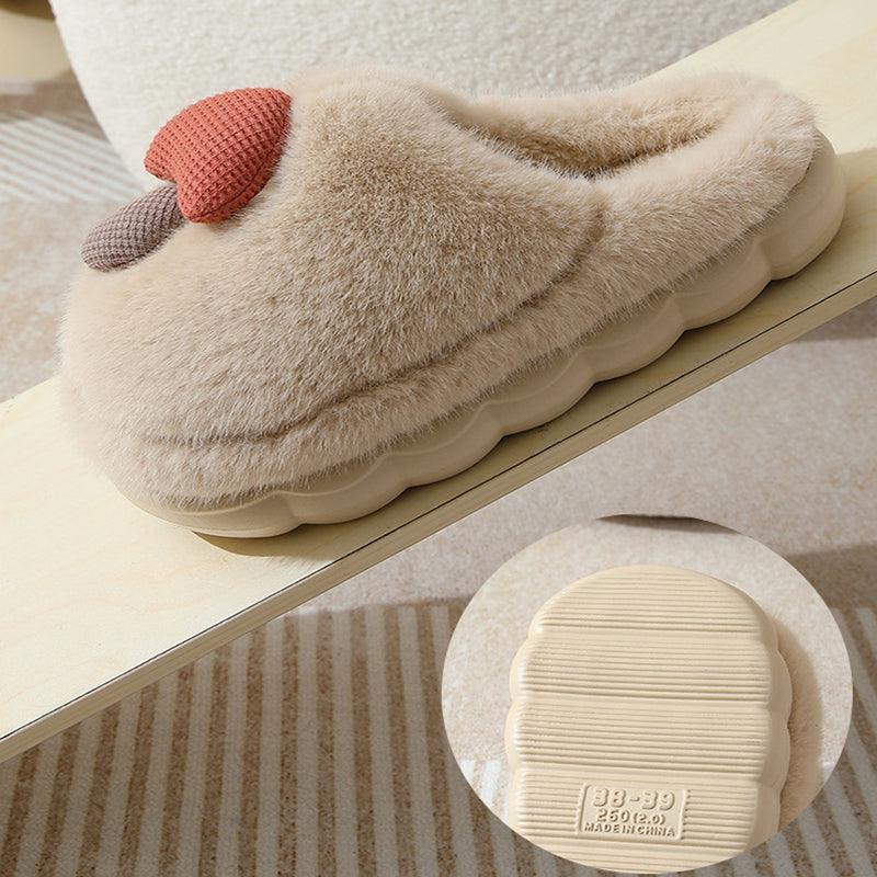 Exclusive Cute Mushroom Cotton Slippers For Women — Camel — Size 36or37 — Alternate View 18
