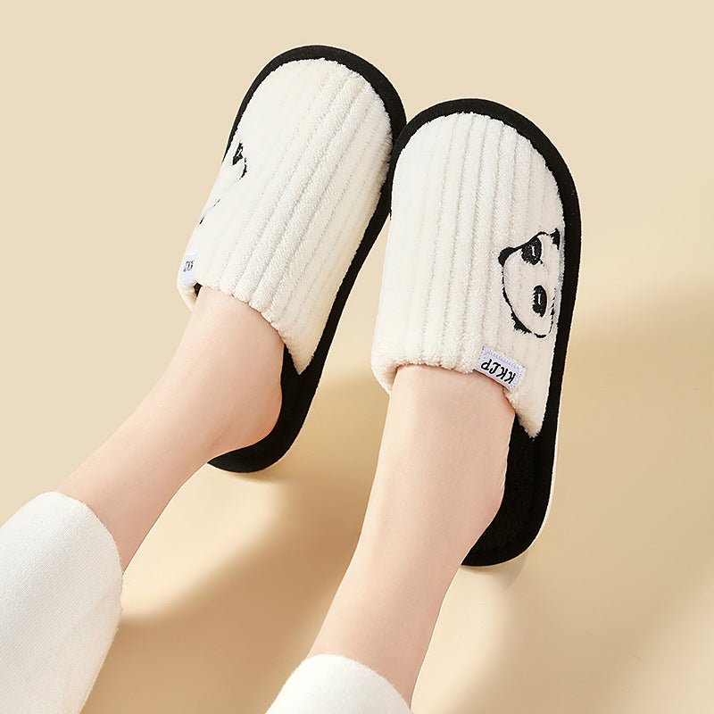 Exclusive Cute Panda Slippers — Pink — Size 36to37 — Back View