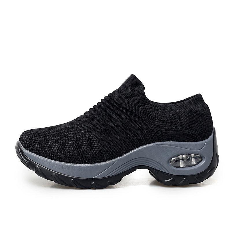 Exclusive Dancing Soft Bottom Flying Woven Rocking Shoes — 35 — Size All black — Alternate View 12