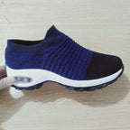Exclusive Dancing Soft Bottom Flying Woven Rocking Shoes — 35 — Size All black — Top View