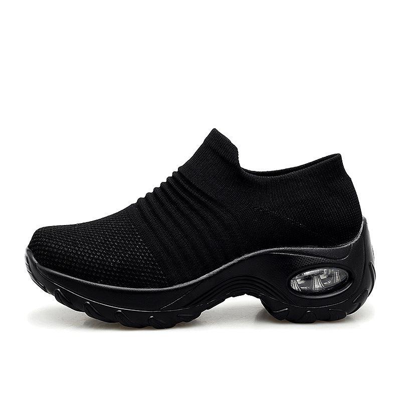 Exclusive Dancing Soft Bottom Flying Woven Rocking Shoes — 35 — Size All black — Alternate View 11