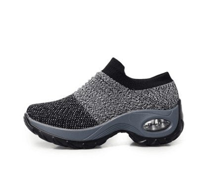 Exclusive Dancing Soft Bottom Flying Woven Rocking Shoes — 35 — Size All black — Alternate View 14