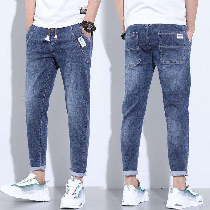 Exclusive Denim Stretch Casual Men's Trousers Thin — 760 Dark Blue Stretch — Size 2XL — Alternate View 11