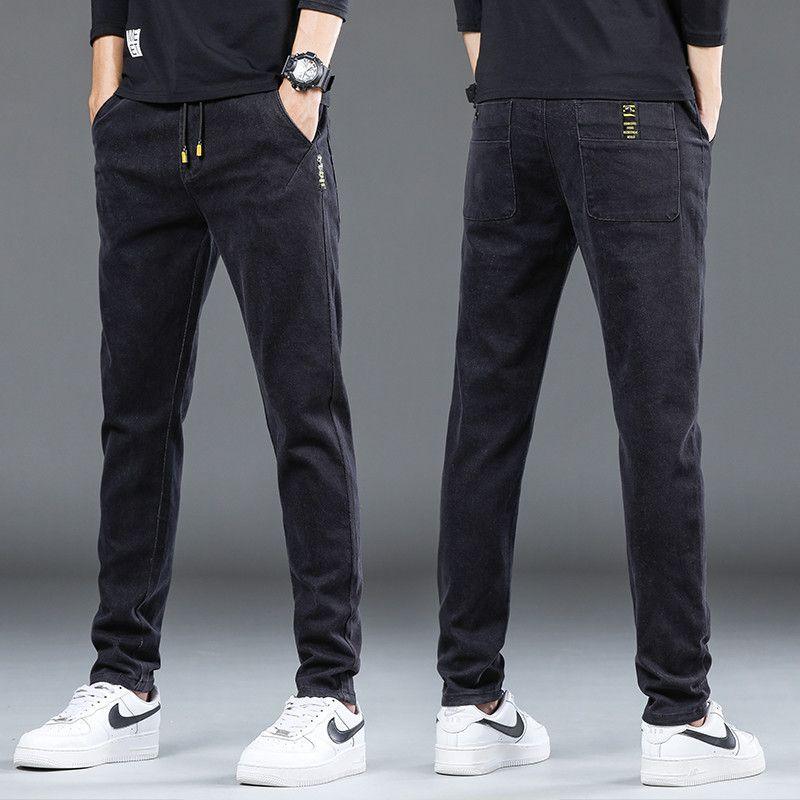 Exclusive Denim Stretch Casual Men's Trousers Thin — 760 Dark Blue Stretch — Size 2XL — Alternate View 15