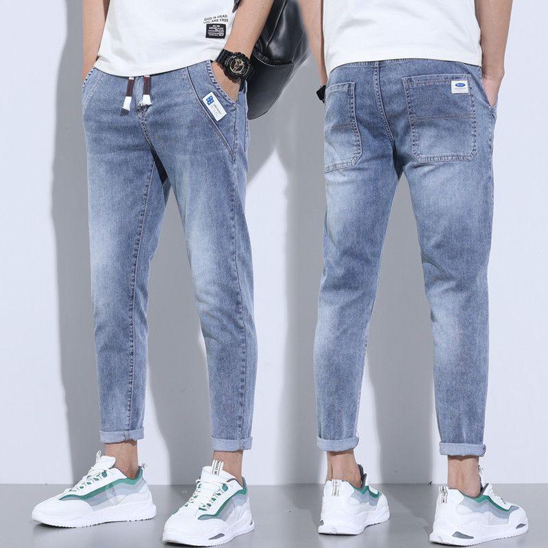 Exclusive Denim Stretch Casual Men's Trousers Thin — 760 Dark Blue Stretch — Size 2XL — Alternate View 12