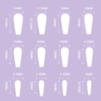 Exclusive Detachable Artistic Wearable Finished Fake Nails — Rose Red — Top View