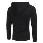 Exclusive Diagonal Zipper Design Sweater — Black — Size 4XL — Alternate View 7